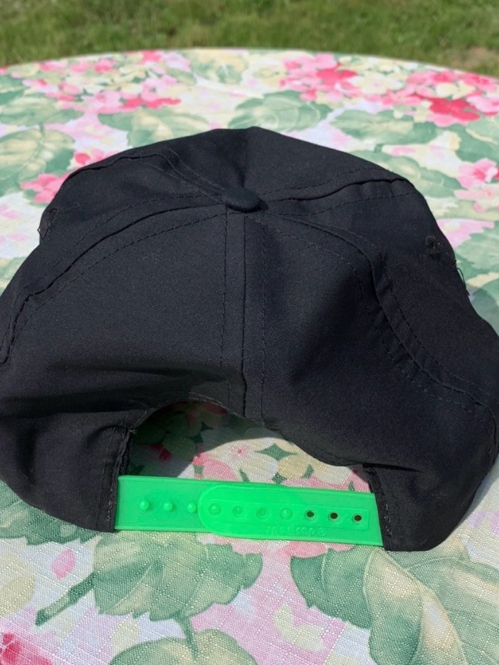 Vintage 90s Neon Black Top Gun Hat - Picture 4 of 5